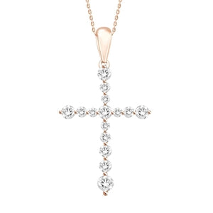 LADIES PENDANT 3/4 CT ROUND DIAMOND 10K ROSE GOLD (CHAIN NOT INCLUDED)