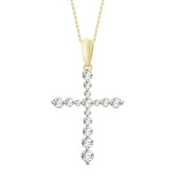 Thumbnail for LADIES PENDANT 3/4 CT ROUND DIAMOND 10K YELLOW GOLD (CHAIN NOT INCLUDED)