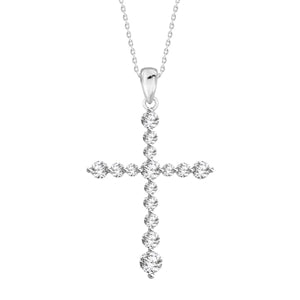 LADIES PENDANT 3/4 CT ROUND DIAMOND 10K WHITE  GOLD (CHAIN NOT INCLUDED)