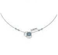 Thumbnail for LADIES NECKLACE 1 CT ROUND/BAGUETTE DIAMOND 14K YELLOW GOLD