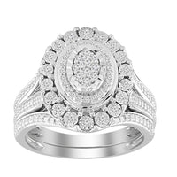 Thumbnail for LADIES BRIDAL RING  SET 1/3 CT ROUND DIAMOND 10K WHITE GOLD