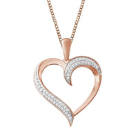 Thumbnail for LADIES PENDANT 1/10 CT ROUND DIAMOND 10K ROSE GOLD (CHAIN NOT INCLUDED)