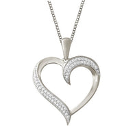 Thumbnail for LADIES PENDANT 1/10 CT ROUND DIAMOND 10K WHITE GOLD (CHAIN NOT INCLUDED)