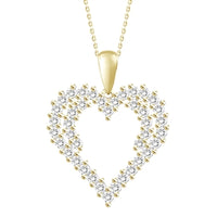 Thumbnail for LADIES PENDANT 1/2 CT ROUND DIAMOND 10K YELLOW GOLD (CHAIN NOT INCLUDED)