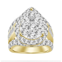 Thumbnail for LADIES RING 5 CT ROUND/BAGUETTE DIAMOND 10K YELLOW GOLD