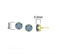 Thumbnail for MEN'S EARRING 1/4 CT ROUND DIAMOND 10K YELLOW GOLD