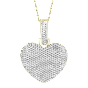 LADIES PENDANT 1 CT ROUND DIAMOND 10K YELLOW GOLD (CHAIN NOT INCLUDED)