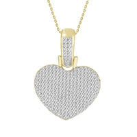 Thumbnail for LADIES PENDANT 1/2 CT ROUND DIAMOND 10K YELLOW GOLD (CHAIN NOT INCLUDED)