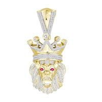 Thumbnail for MEN'S CHARM 5/8 CT ROUND DIAMOND 10K YELLOW GOLD