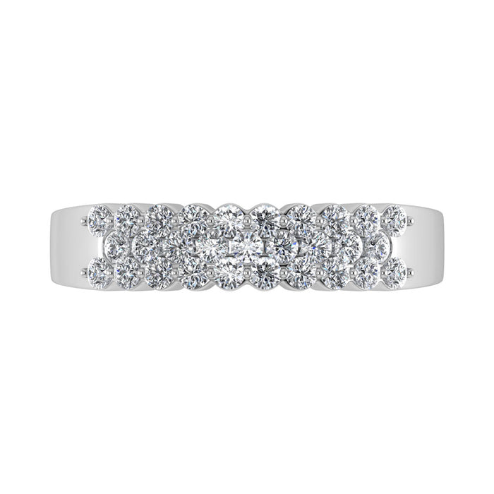 Diamond 1/2 Ct.Tw. Fashion Band in 14K White Gold