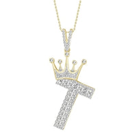 Thumbnail for MEN'S CHARM 3/8 CT ROUND DIAMOND 10K YELLOW GOLD