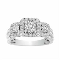 Thumbnail for LADIES RING 1CT ROUND DIAMOND 14K WHITE GOLD