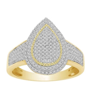 LADIES RING 1/3 CT ROUND 10K WHITE  GOLD