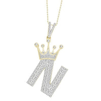 Thumbnail for MEN'S CHARM 3/8 CT ROUND DIAMOND 10K YELLOW GOLD