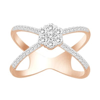 Thumbnail for LADIES RING 1/2 CT ROUND DIAMOND 14K ROSE GOLD
