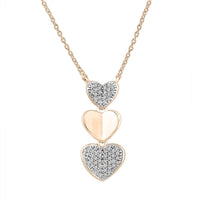 Thumbnail for LADIES PENDANT 1/10 CT ROUND DIAMOND 10K ROSE GOLD