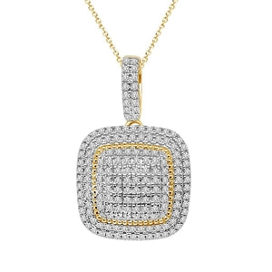 LADIES PENDANT 1/4 CT ROUND DIAMOND 10K WHITE GOLD