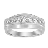 Thumbnail for MEN'S BAND 1/2 CT ROUND DIAMOND 10K WHITE  GOLD