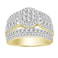 Thumbnail for LADIES RING 2 CT ROUND DIAMOND 10K YELLOW GOLD