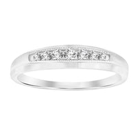 Thumbnail for MEN'S BAND 1/6 CT ROUND DIAMOND 10K WHITE GOLD