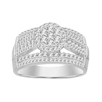 Thumbnail for LADIES RING 1 CT ROUND DIAMOND 10K WHITE GOLD