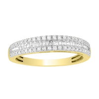 Thumbnail for LADIES BAND 1/4 CT ROUND DIAMOND 10K YELLOW GOLD