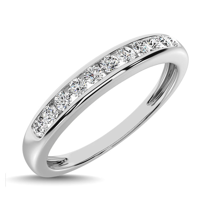 10K White Gold 1/5 Ct.Tw. Diamond Anniversary Band