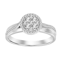 Thumbnail for LADIES RING 1/4 CT ROUND DIAMOND 10K WHITE GOLD