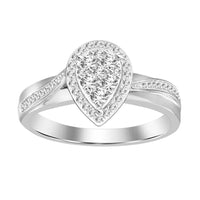 Thumbnail for LADIES RING 1/4 CT ROUND DIAMOND 10K WHITE GOLD