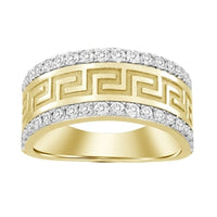 Thumbnail for MEN'S BAND 1 CT ROUND DIAMOND 14K YELLOW GOLD