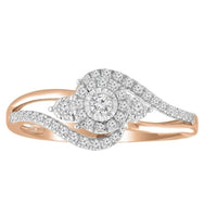 Thumbnail for LADIES RING 1/4 CT ROUND DIAMOND 10K ROSE GOLD