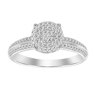 Thumbnail for LADIES RING 1/5 CT ROUND DIAMOND 10K WHITE GOLD
