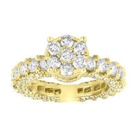 Thumbnail for LADIES RING 3 1/2 CT ROUND DIAMOND 14K YELLOW GOLD