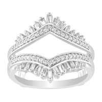 Thumbnail for LADIES ENHANCER WRAP 1/2 CT ROUND DIAMOND 14K WHITE GOLD