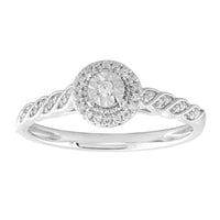 Thumbnail for LADIES RING 1/10 CT ROUND DIAMOND 10K YELLOW GOLD
