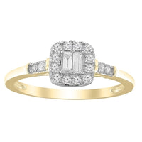 Thumbnail for LADIES RING 1/5 CT ROUND DIAMOND 10K YELLOW GOLD