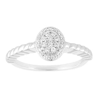 Thumbnail for LADIES ENGAGEMENT RING 1/6 CT ROUND DIAMOND 10K ROSE GOLD