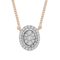 Thumbnail for LADIES NECKLACE 1/5 CT ROUND DIAMOND 10K WHITE GOLD