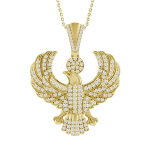 MEN'S CHARM 1/2 CT ROUND DIAMOND 10K YELLOW GOLD