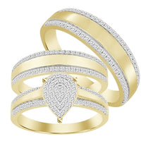 Thumbnail for LADIES TRIO SET 1/2  CT ROUND DIAMOND 10K YELLOW GOLD