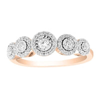 Thumbnail for LADIES RING 1/3 CT ROUND DIAMOND 10K ROSE GOLD