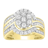 Thumbnail for LADIES RING 1 CT ROUND DIAMOND 10K YELLOW GOLD