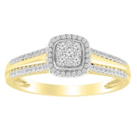 Thumbnail for LADIES BRIDAL RING 1/4 CT ROUND DIAMOND 10K ROSE GOLD