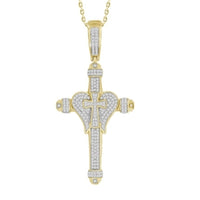 Thumbnail for MEN'S CHARM 1/2 CT ROUND DIAMOND 10K YELLOW GOLD