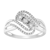 Thumbnail for LADIES RING 1/5 CT ROUND DIAMOND 10K WHITE GOLD