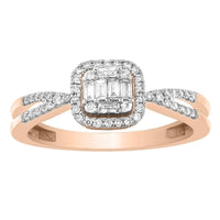 Thumbnail for LADIES RING 1/3 CT ROUND DIAMOND 10K ROSE GOLD