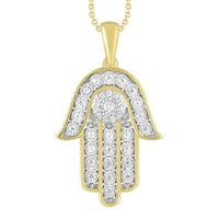Thumbnail for MEN'S CHARM 1/2 CT ROUND DIAMOND 10K YELLOW GOLD