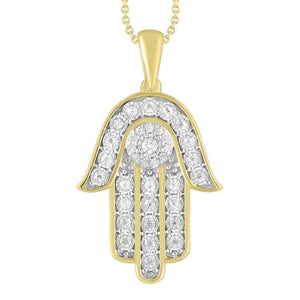 MEN'S CHARM 1/2 CT ROUND DIAMOND 10K YELLOW GOLD