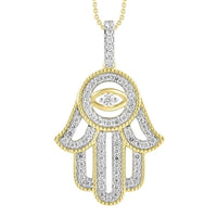 Thumbnail for MEN'S CHARM 1/2 CT ROUND DIAMOND 10K YELLOW GOLD