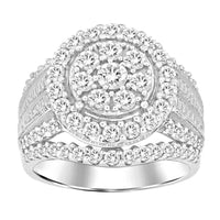 Thumbnail for LADIES RING 2 CT ROUND/BAGUETTE DIAMOND 10K YELLOW GOLD